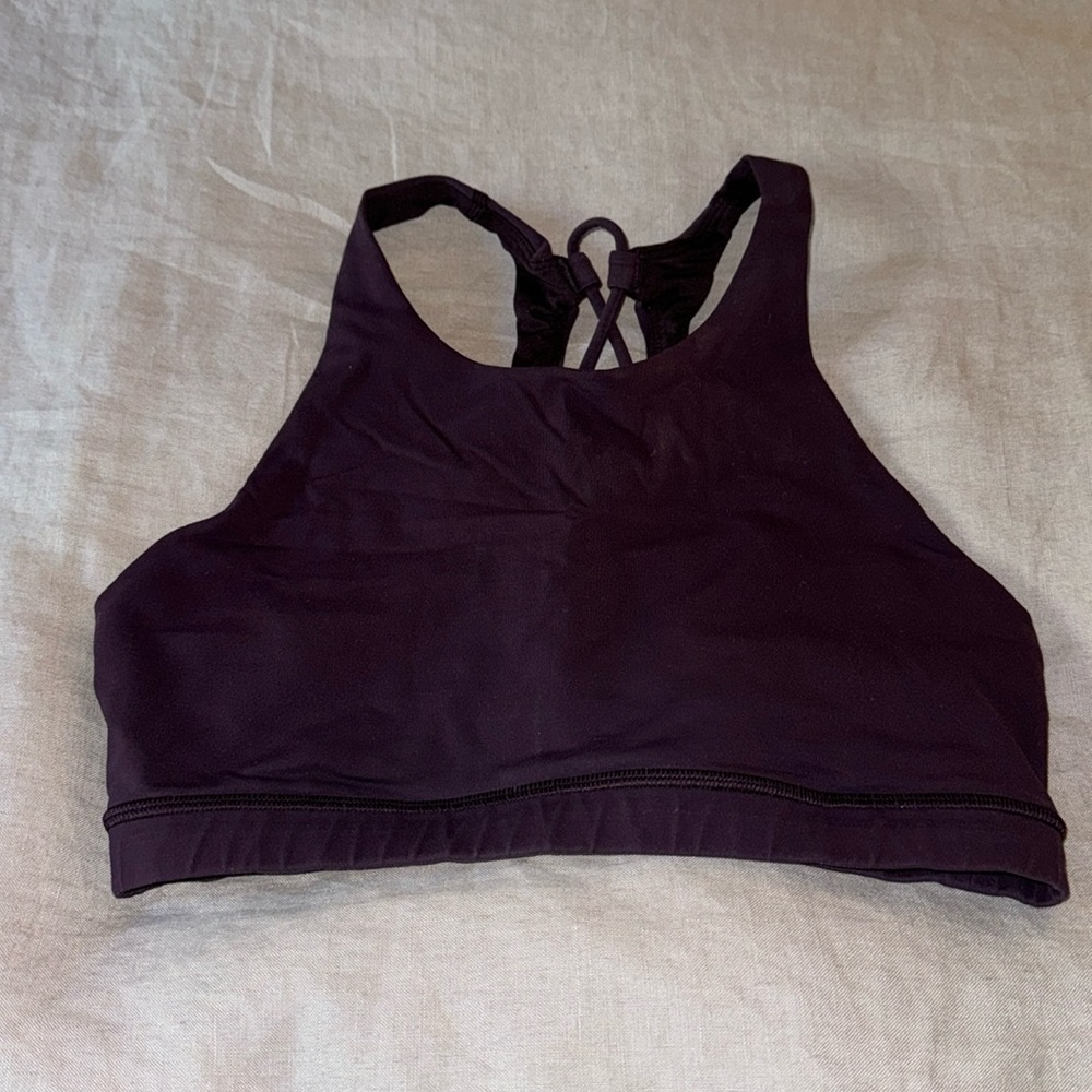 lululemon maroon sports bra. Size 6